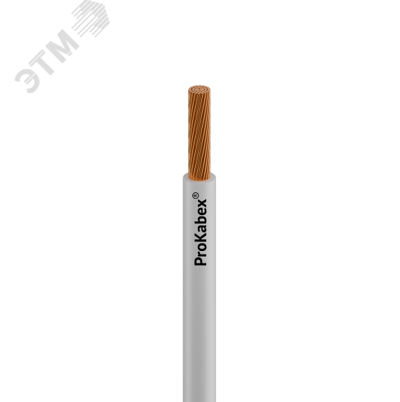 Изображение товара Провод силовой ПуГВнг(A)-LS 1х50 белыйТРТС Россия кабель электромонтажный